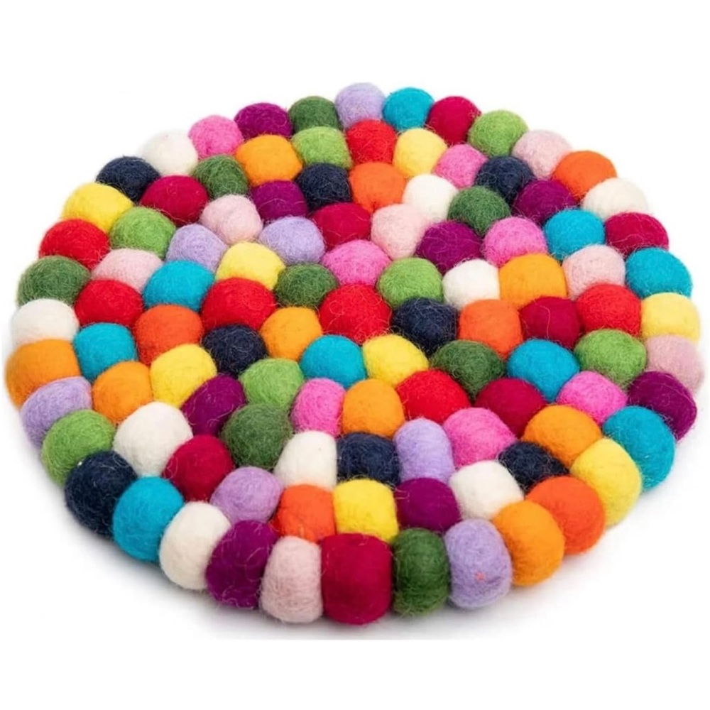 Round Felt Wool Coasters.